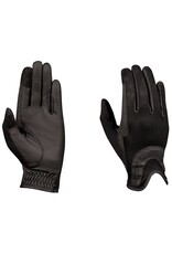 Pull-On Glitter Mesh Back Riding Gloves