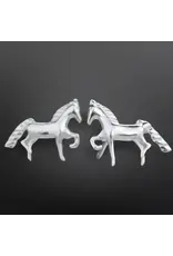 Westrian Sterling Silver Mini Horse Stud Earrings