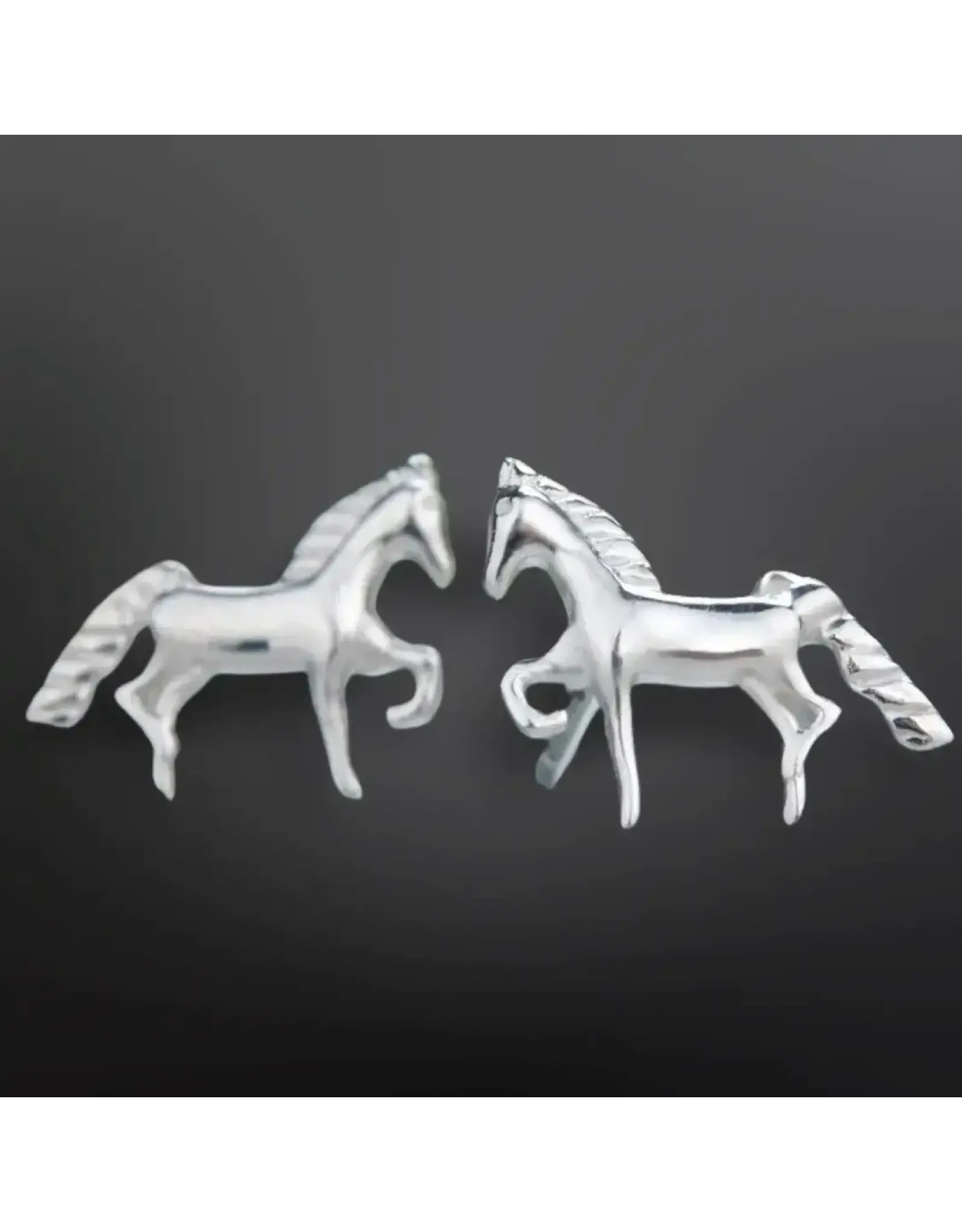 Westrian Sterling Silver Mini Horse Stud Earrings