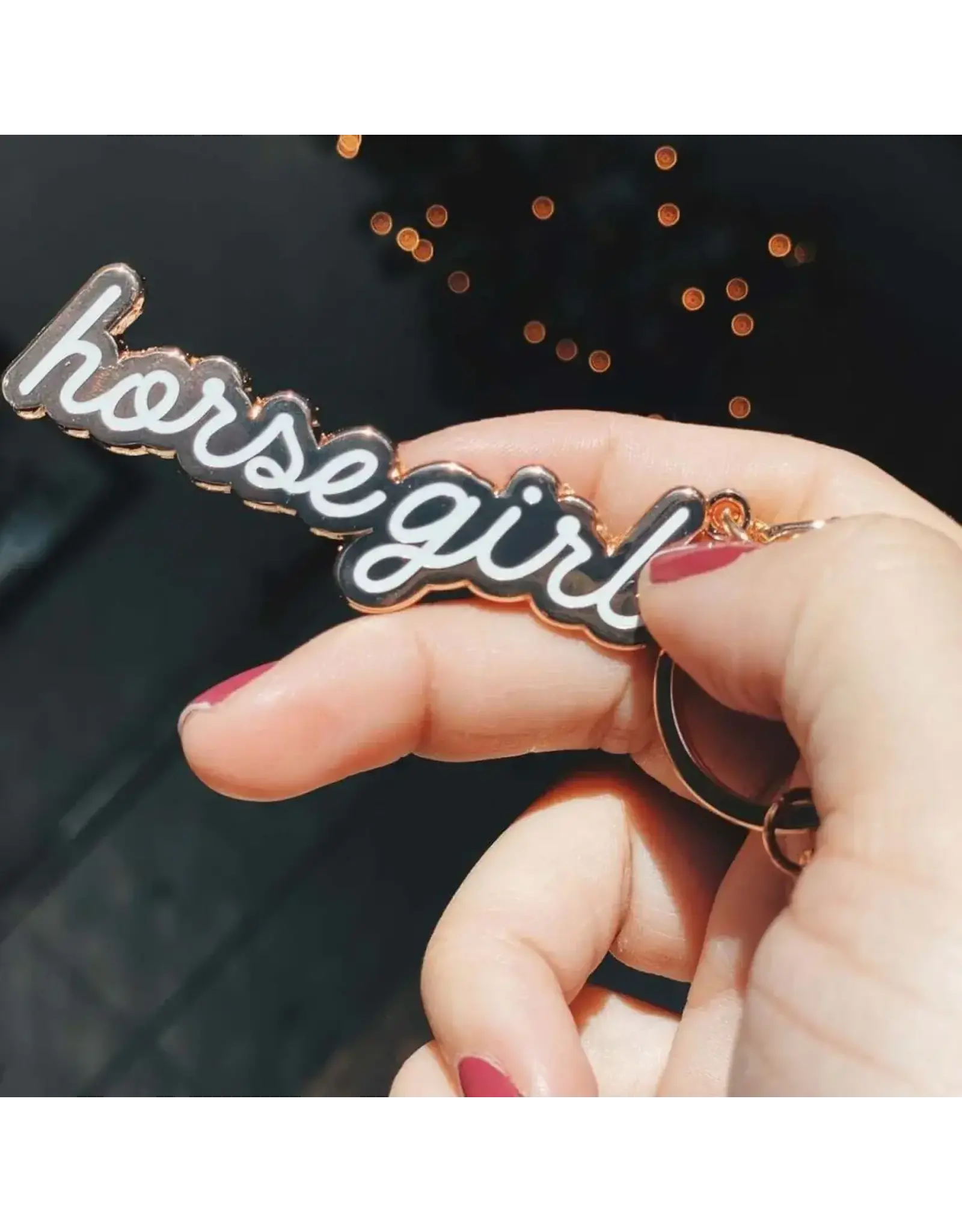 Dapplebay Horse Girl  Keychain