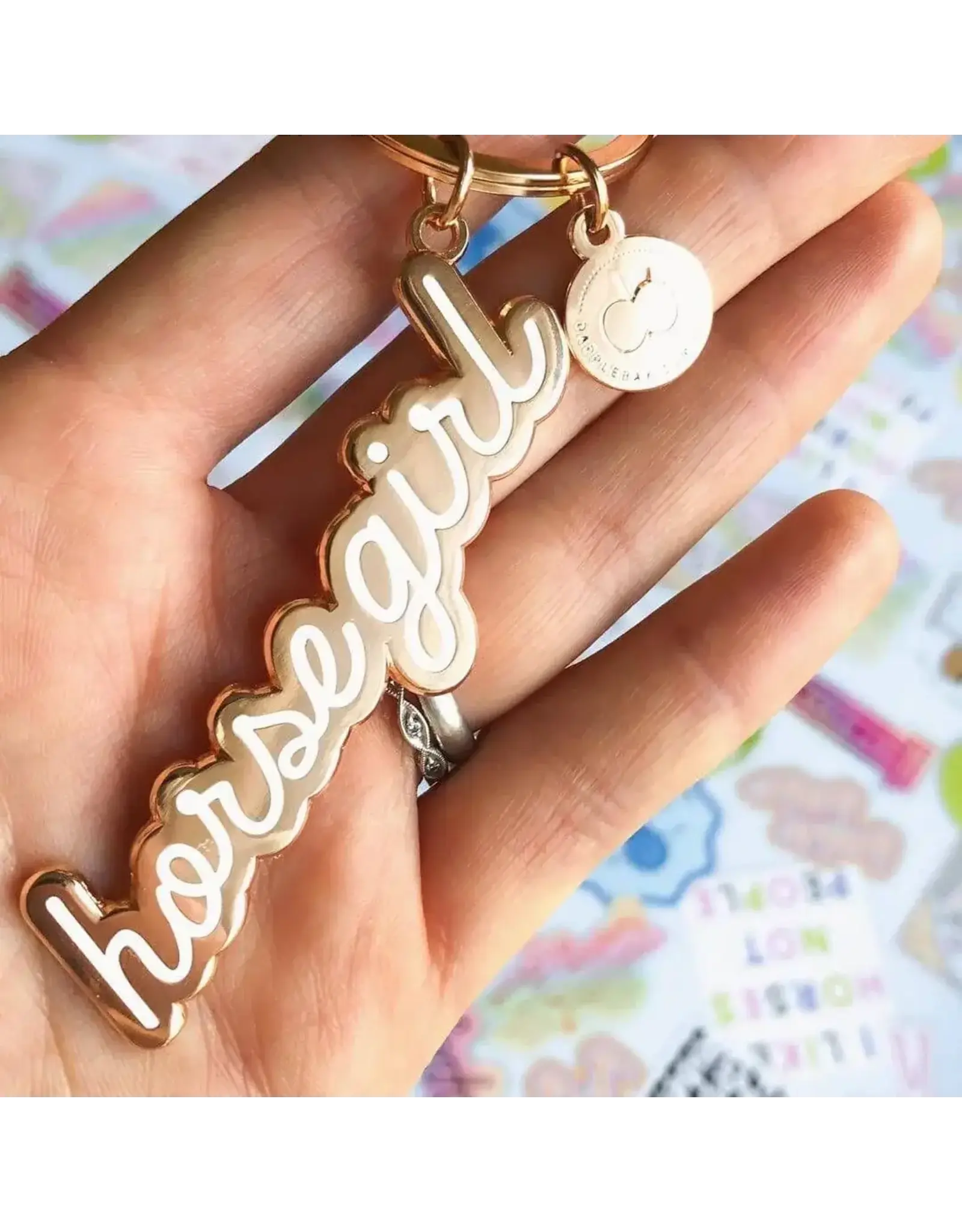 Dapplebay Horse Girl  Keychain