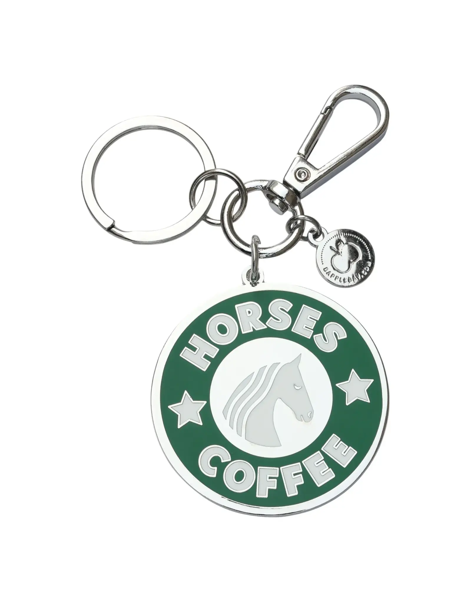Dapplebay Horses & Coffee Keychain