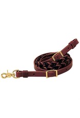 Weaver Two-Tone Latigo Leather 5-Plait Roper Rein 3/4" x 8'