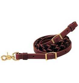 Weaver Two-Tone Latigo Leather 5-Plait Roper Rein 3/4" x 8'