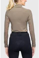 Kastel Long Sleeve Taupe Solid 1/4 Zip