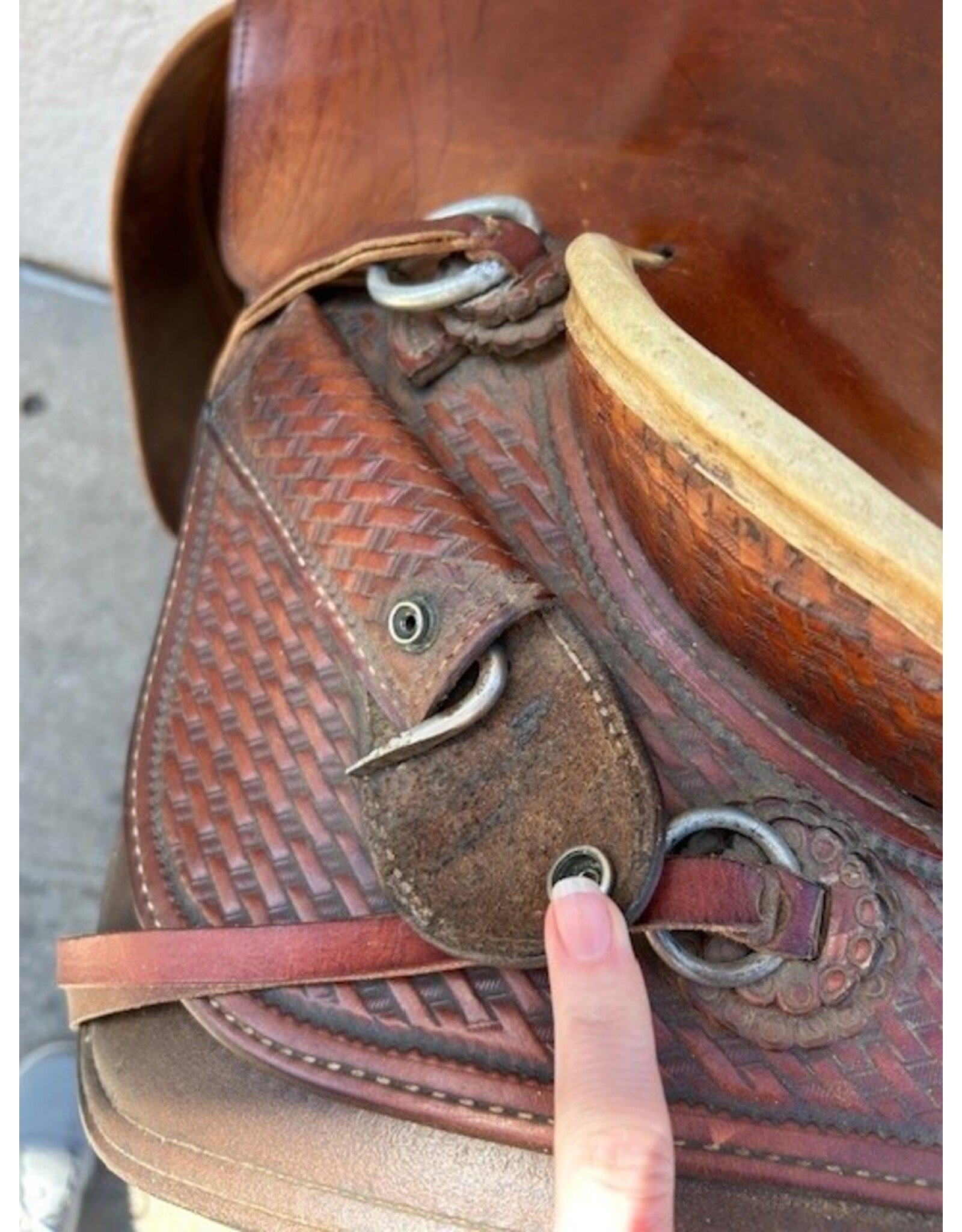 Joey Jemison Cutting Saddle 16.5" Seat, FQHB
