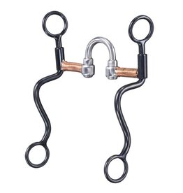 Tough 1 Black Steel S Shank Bit with Copper Correction 5"