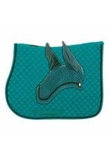 Equinavia Voss All Purpose Saddle Pad and Bonnet Set - Turquoise
