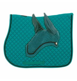 Equinavia Voss All Purpose Saddle Pad and Bonnet Set - Turquoise