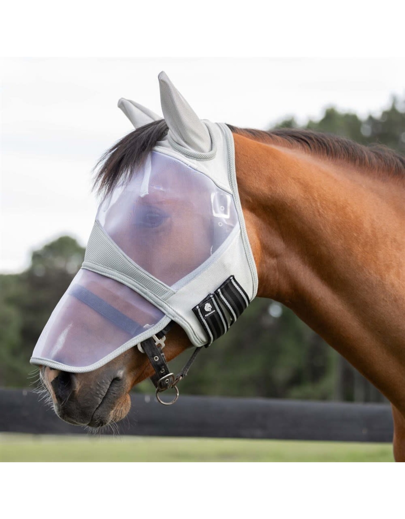 Equinavia Algard Soft Mesh Long Nose Fly Mask Silver