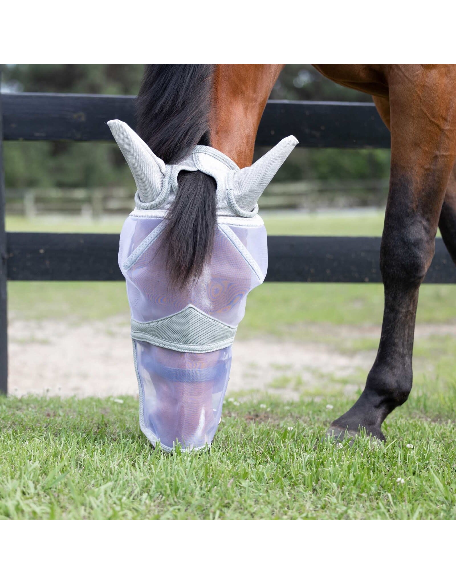 Equinavia Algard Soft Mesh Long Nose Fly Mask Silver