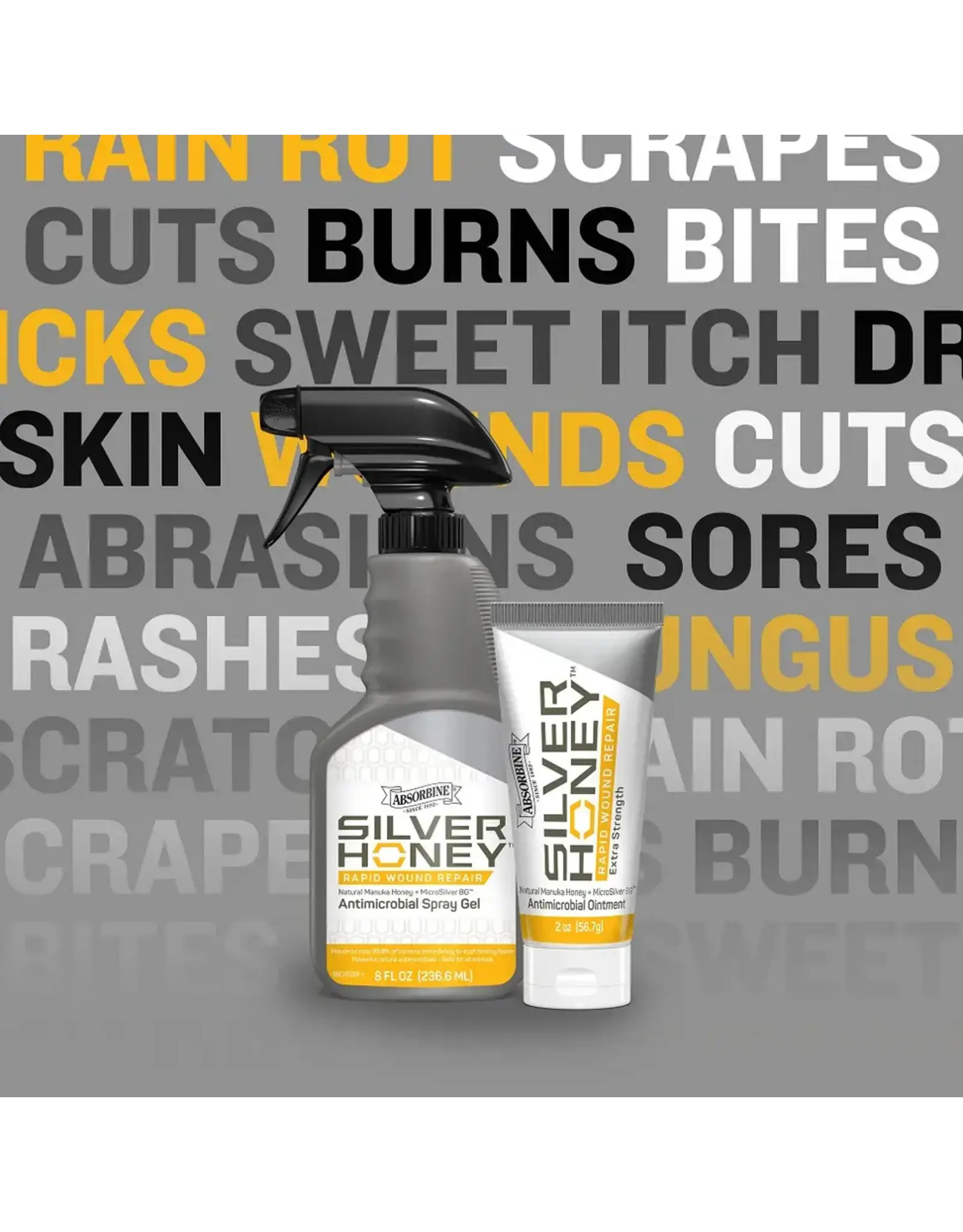Silver Honey® Rapid Wound Repair Spray Gel 8oz