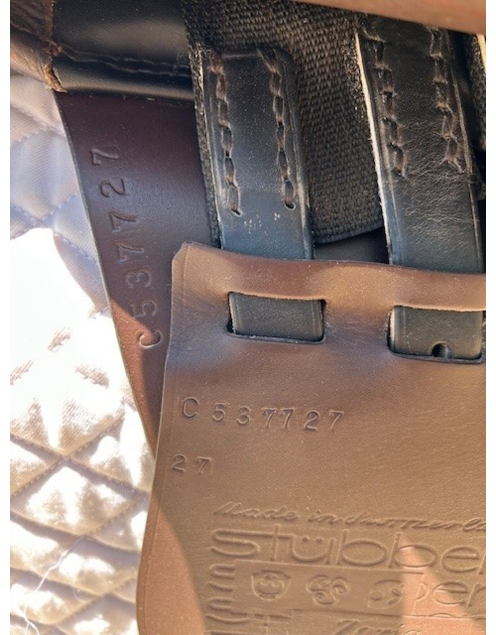 Stubben Zaria EX Deluxe 2013 18" Seat, 27 (Narrow-Medium Narrow) tree