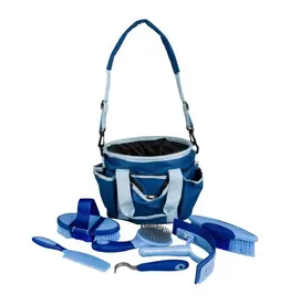 Tuffrider Tote Bag w/ Grooming Set Light Blue