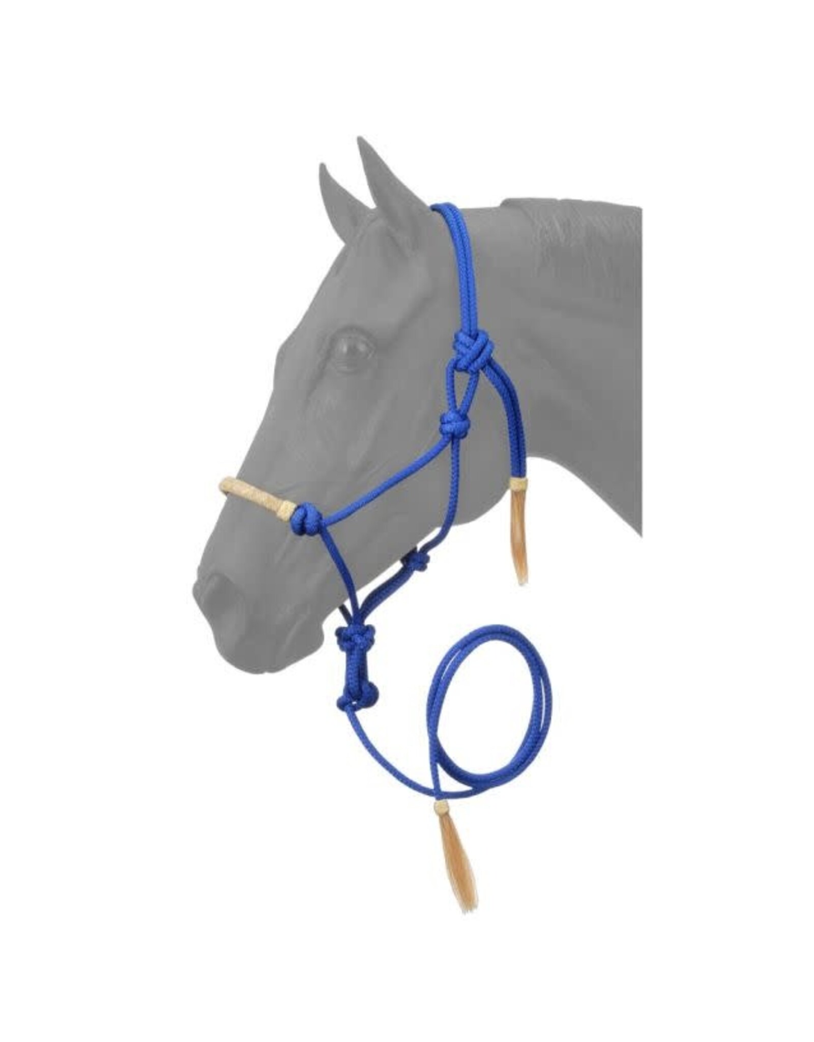 Tough 1 Rawhide Noseband Rope Halter w/ Lead