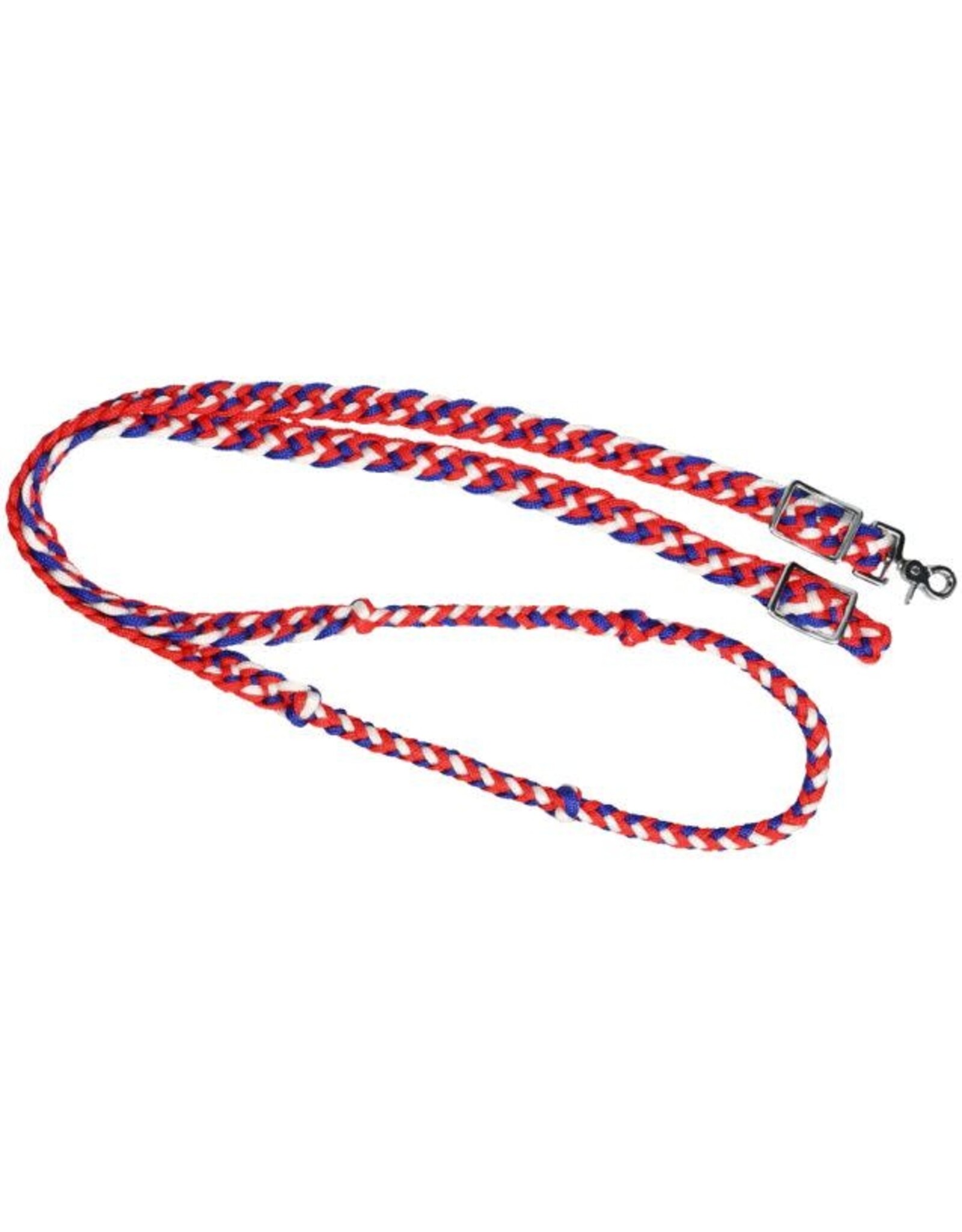 Tough 1 Deluxe Flat Knotted Cord Roping Rein