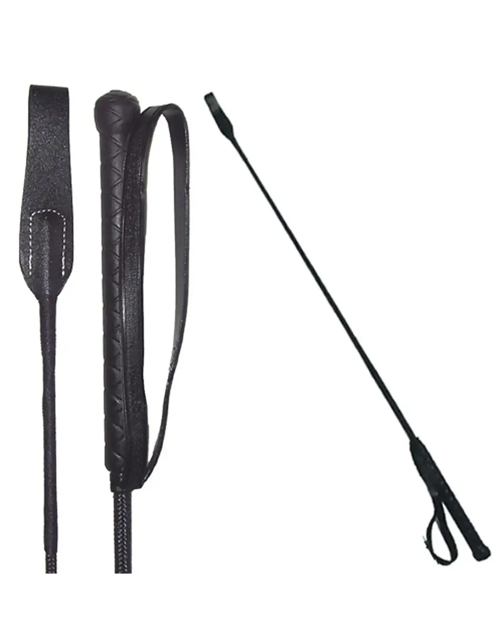 Intrepid International Riding Crop with Loop 26" Black