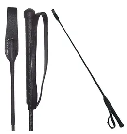 Intrepid International Riding Crop with Loop 26" Black