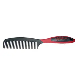 Tailwrap Mane & Tail Comb with Ergonomical Grip - Raspberry/Grey