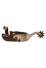 Mens Western Show Spurs with Pleasure Horse Silhouette