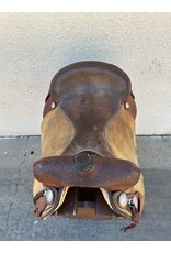 Crates Cutting Saddle 16.5" Full Quarter Horse Bars Crates Cutting Saddle 16.5" Full Quarter Horse Bars