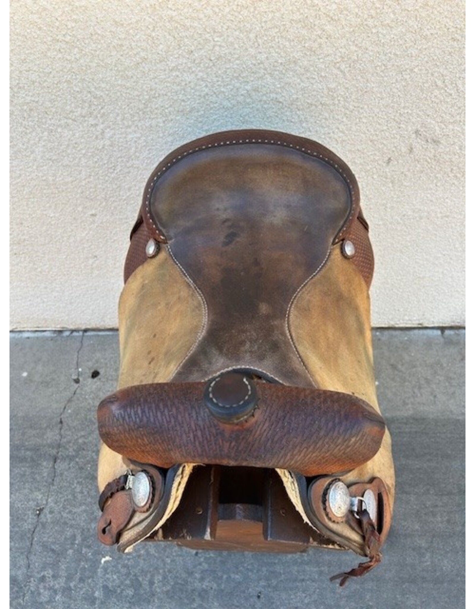 Crates Cutting Saddle 16.5" Full Quarter Horse Bars