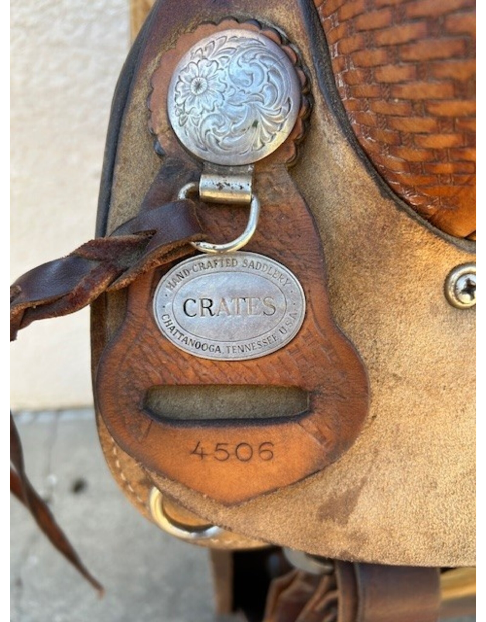 Crates Cutting Saddle 16.5" Full Quarter Horse Bars