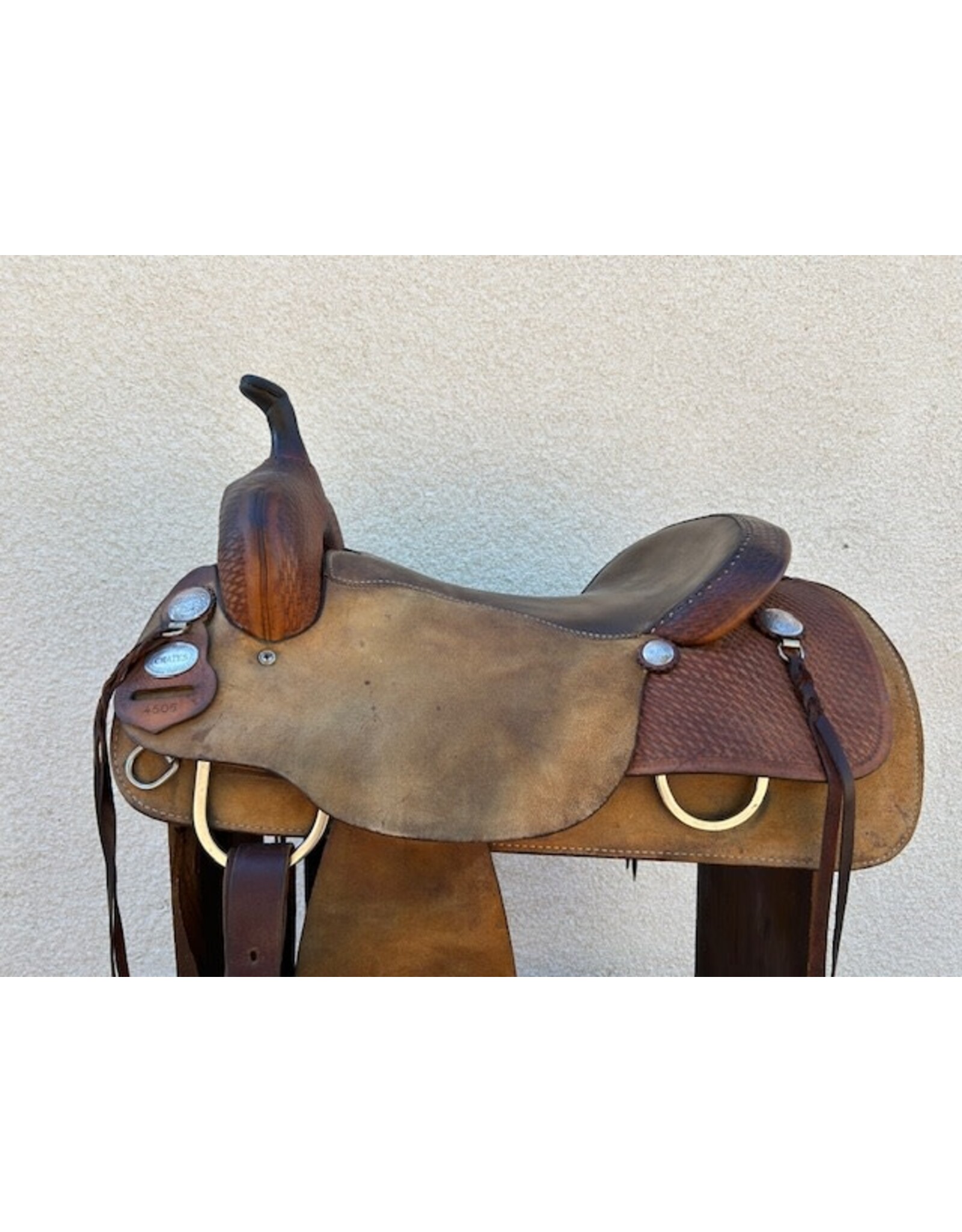 Crates Cutting Saddle 16.5" Full Quarter Horse Bars