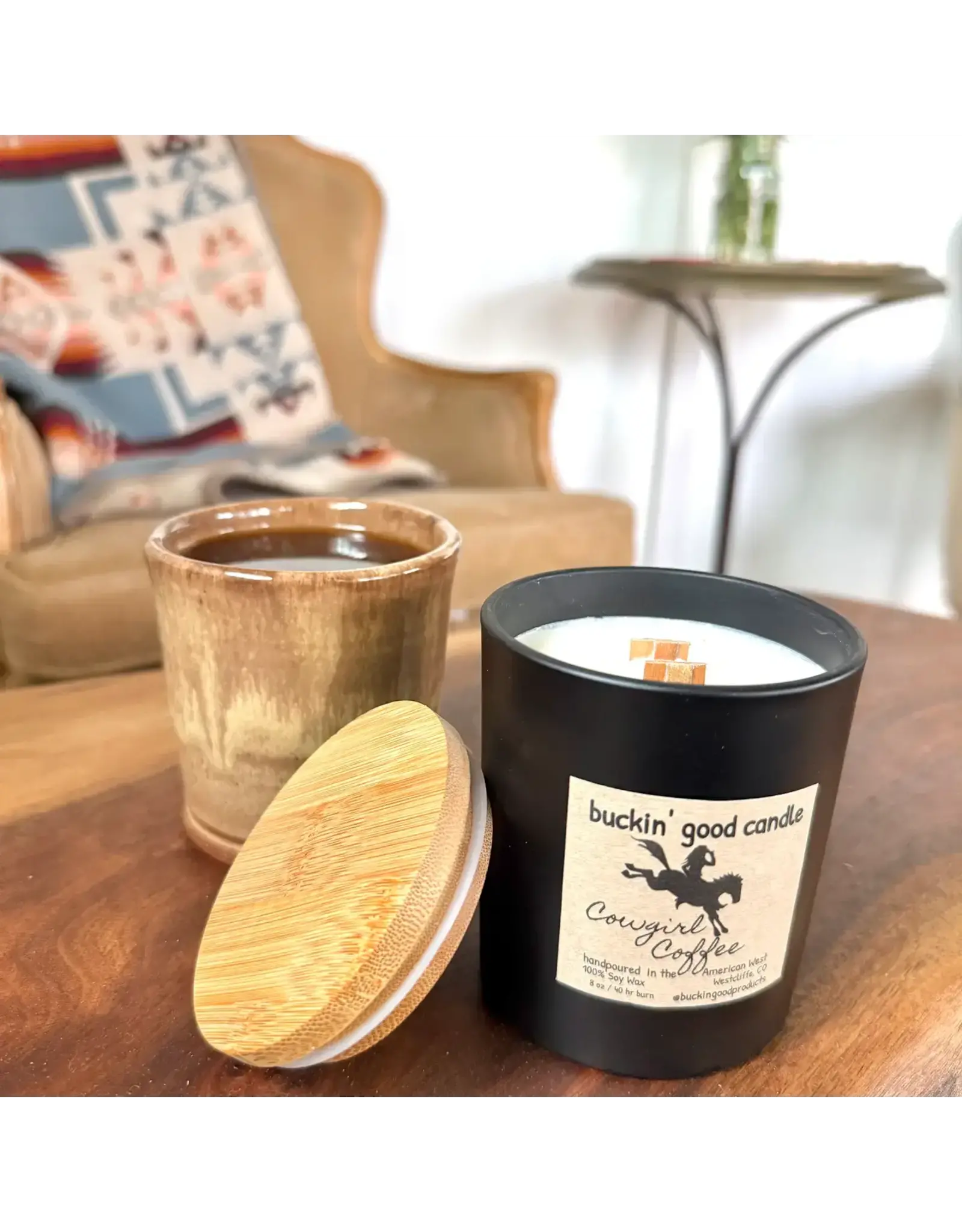 Candle Cowgirl Coffee Ceramic