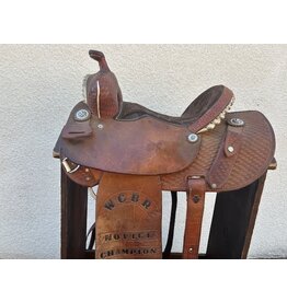 Shiloh Trophy Barrel Saddle 14" Seat Full Quarter Bars Gullet 7"