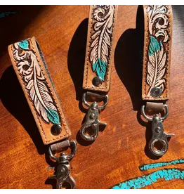Westrian Tooled Leather Western Keychain