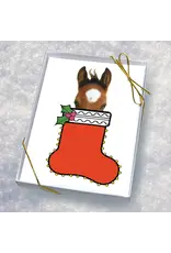 Horse Hollow Press Horse Boxed Christmas Cards Colt in Stocking 8