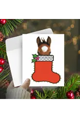 Horse Hollow Press Horse Boxed Christmas Cards Colt in Stocking 8