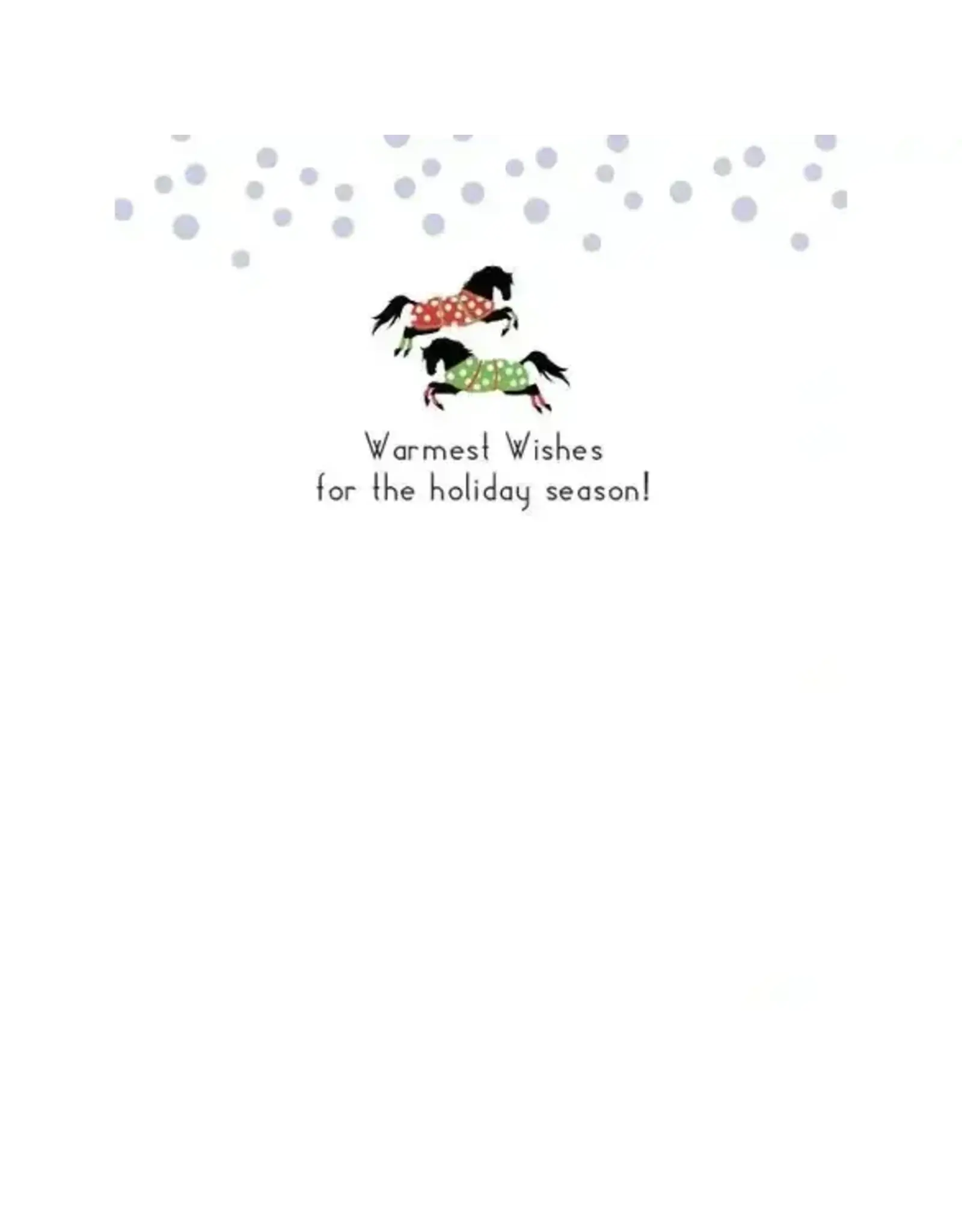 Horse Hollow Press Horse Boxed Christmas Cards Frolicking Snow 8