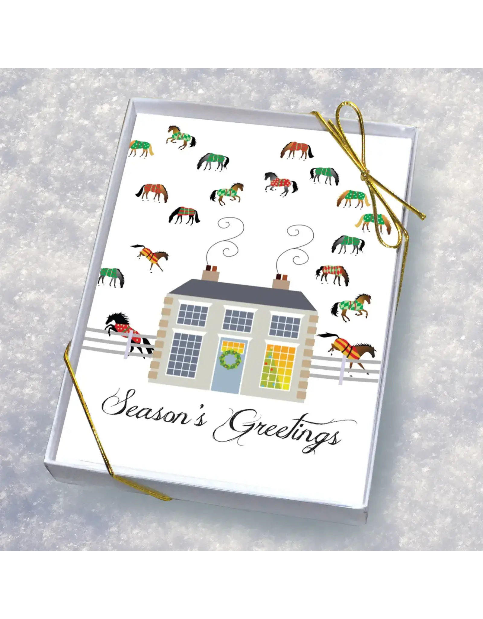 Horse Hollow Press Horse Boxed Christmas Cards Mansion Blanket 8