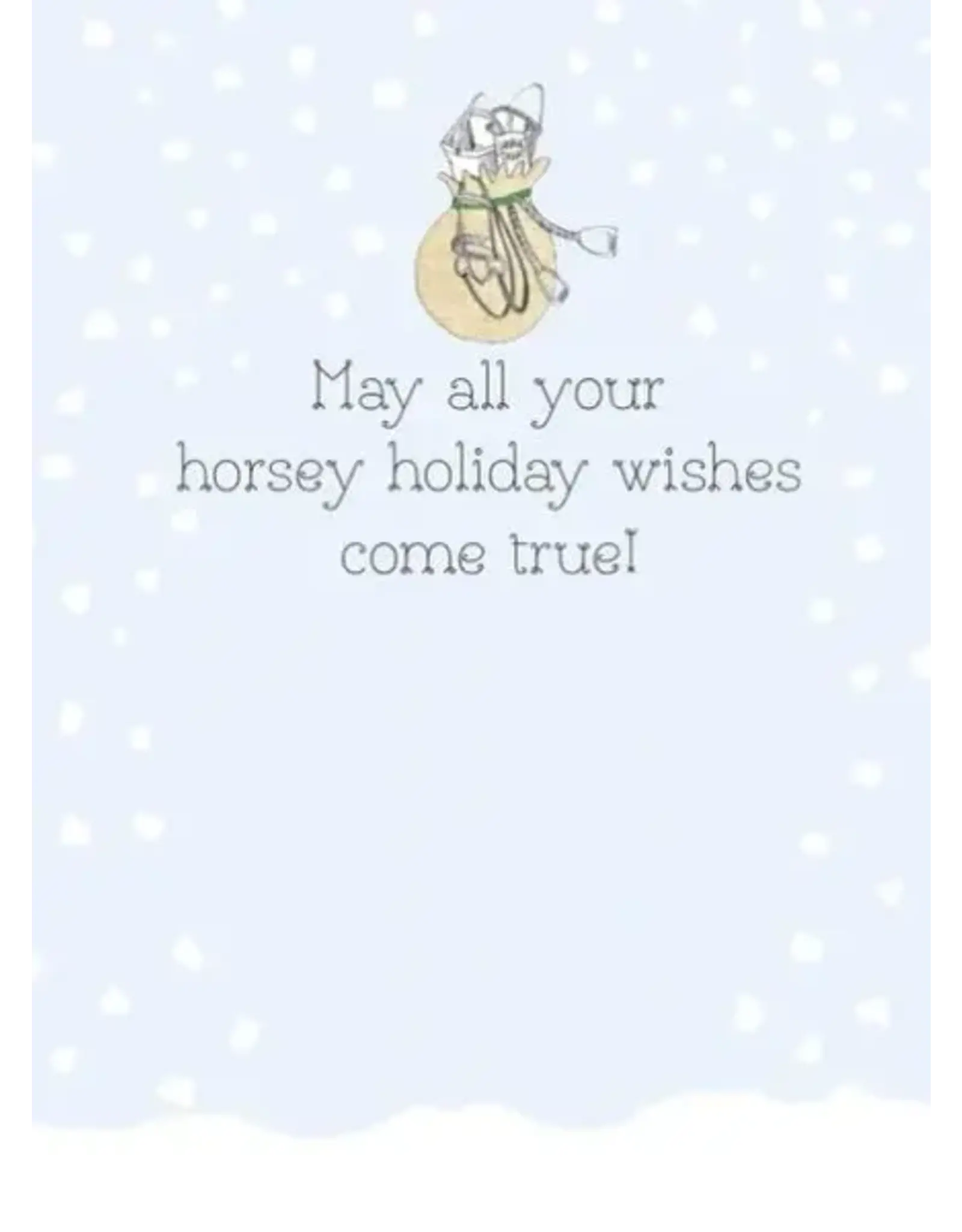 Horse Hollow Press Horse Boxed Christmas Cards Tack Filled Bag 8