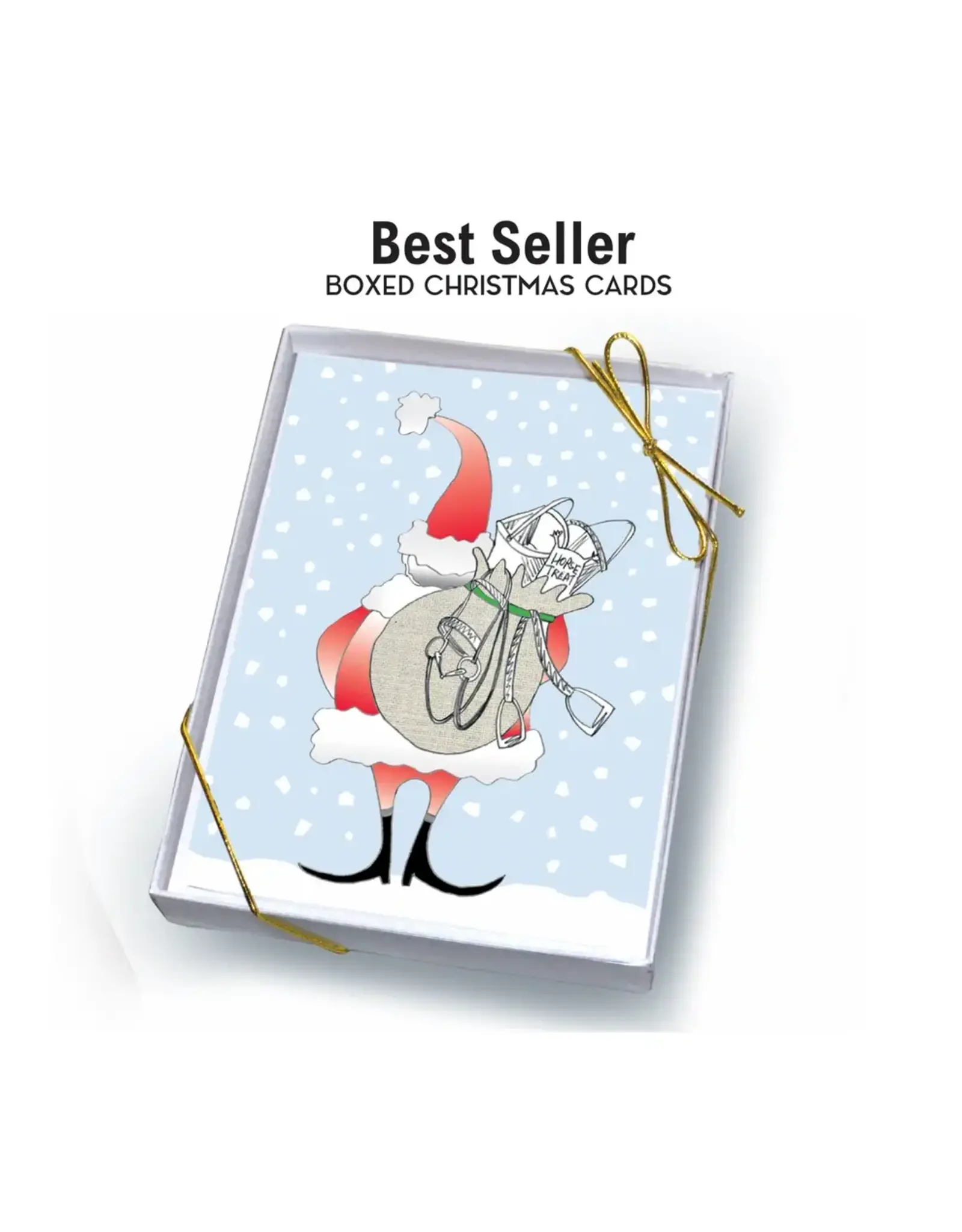 Horse Hollow Press Horse Boxed Christmas Cards Tack Filled Bag 8