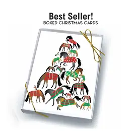 Horse Hollow Press Horse Boxed Christmas Cards Tree of Blankets 8