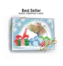 Horse Hollow Press Horse Boxed Christmas Cards Unwrapping Gifts 8