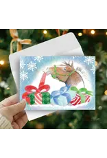 Horse Hollow Press Horse Boxed Christmas Cards Unwrapping Gifts 8