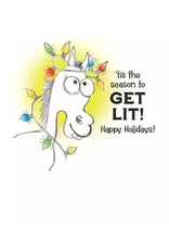 Horse Hollow Press Horse Boxed Christmas Cards Xmas Lights 8
