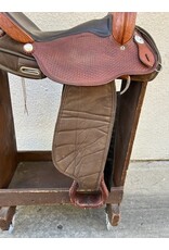 Fabtron Leather/Synthetic Saddle 15.5" Seat, FQHB Fabtron Leather/Synthetic Saddle 15.5" Seat, FQHB