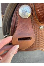 Fabtron Leather/Synthetic Saddle 15.5" Seat, FQHB Fabtron Leather/Synthetic Saddle 15.5" Seat, FQHB