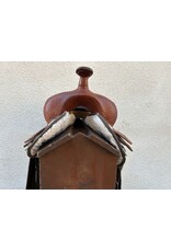 Fabtron Leather/Synthetic Saddle 15.5" Seat, FQHB Fabtron Leather/Synthetic Saddle 15.5" Seat, FQHB
