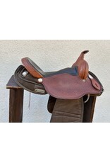 Fabtron Leather/Synthetic Saddle 15.5" Seat, FQHB Fabtron Leather/Synthetic Saddle 15.5" Seat, FQHB