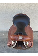 Fabtron Leather/Synthetic Saddle 15.5" Seat, FQHB Fabtron Leather/Synthetic Saddle 15.5" Seat, FQHB