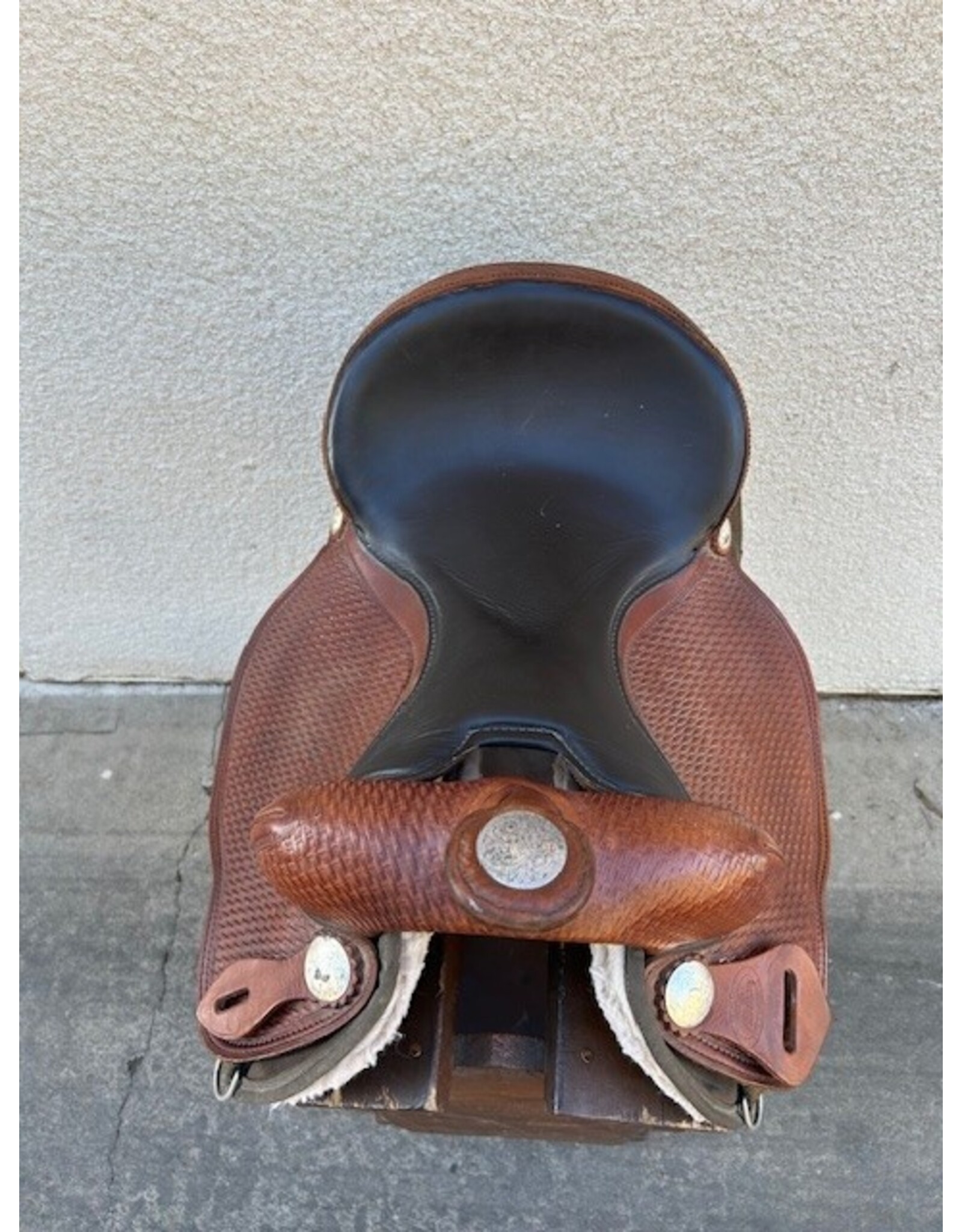 Fabtron Leather/Synthetic Saddle 15.5" Seat, FQHB