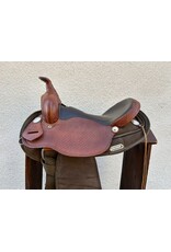 Fabtron Leather/Synthetic Saddle 15.5" Seat, FQHB Fabtron Leather/Synthetic Saddle 15.5" Seat, FQHB