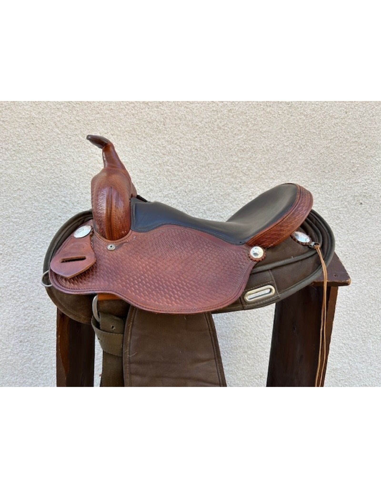 Fabtron Leather/Synthetic Saddle 15.5" Seat, FQHB