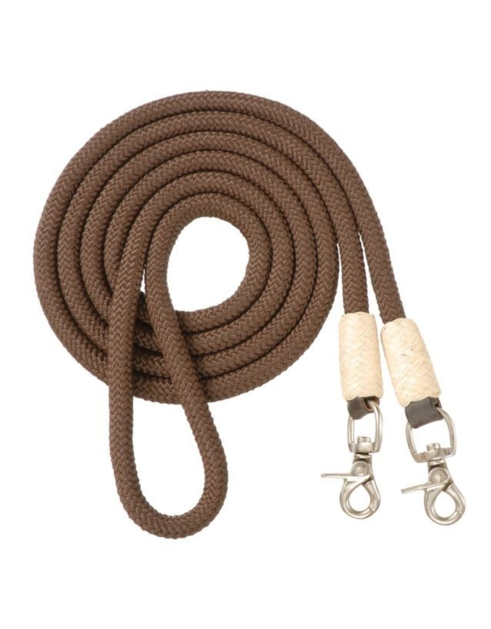 Royal King Cord Roping Reins with Rawhide and  Snaps